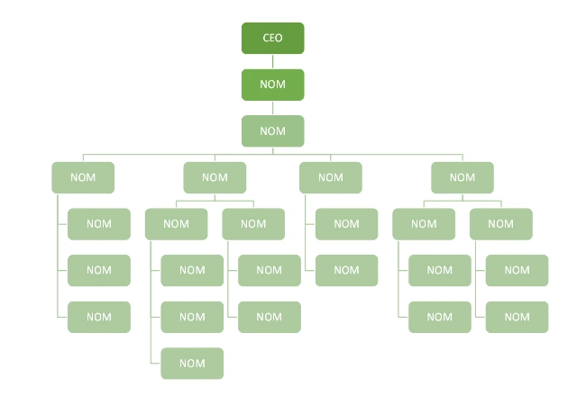 organigramm excel vorlage