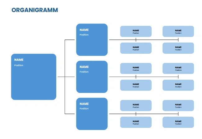 organigramm vorlage word kostenlos